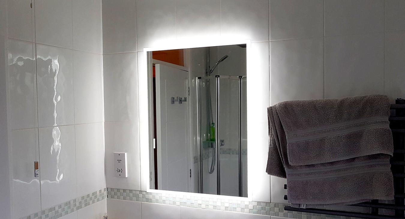 Illuminated Bathroom Mirror in Romsey