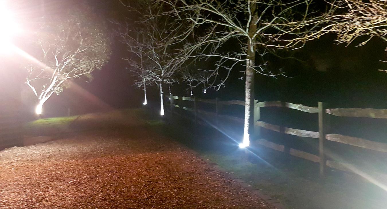 Driveway lighting in Hampshire installed by NDM Electrical
